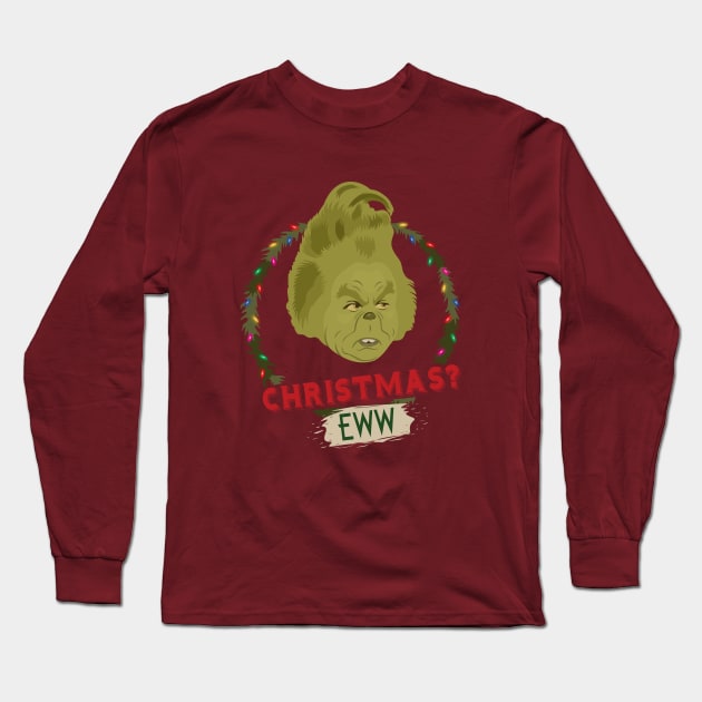 Christmas? Eww Long Sleeve T-Shirt by atizadorgris